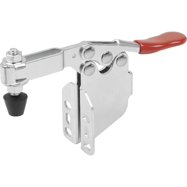 Toggle Clamp Horizontal Std, Angled Foot F2=1200, Adjustable Clamping Spind M06X44, Steel Electro